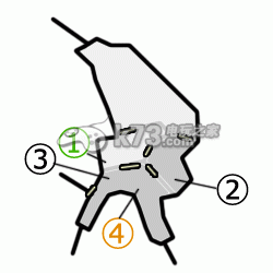 怪物猎人4g天空山采集点地图