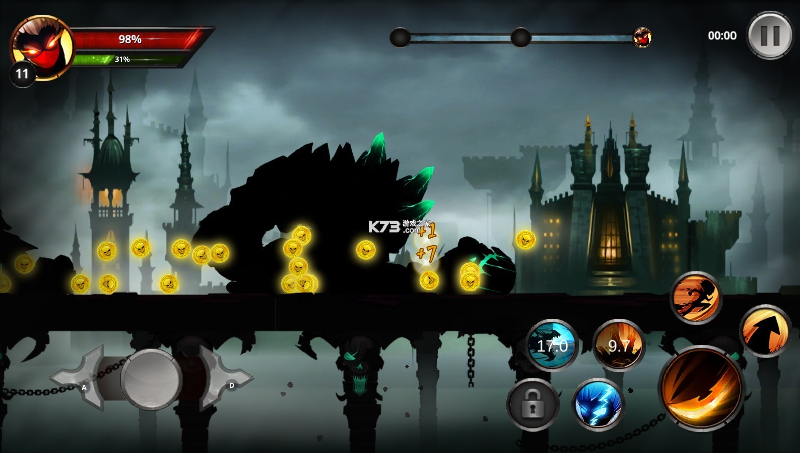 火柴人传说暗影格斗 v7.0.10 破解版 截图